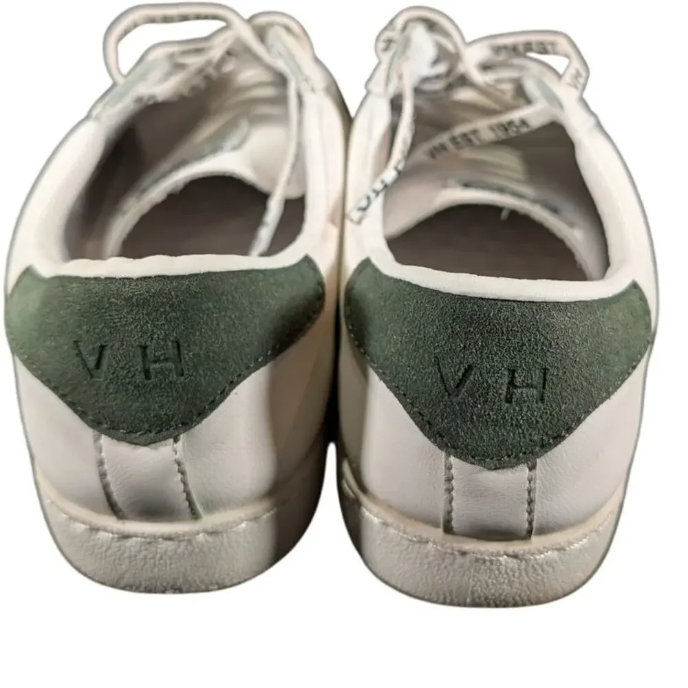 VH EST 1954 Carla White Gold Green Leather Star Sneakers Women's Size 8